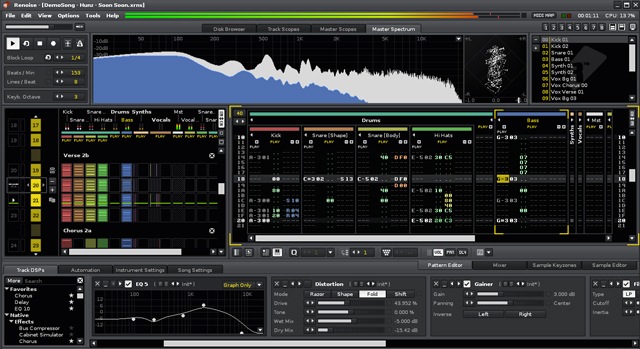 Screenshot of Renoise